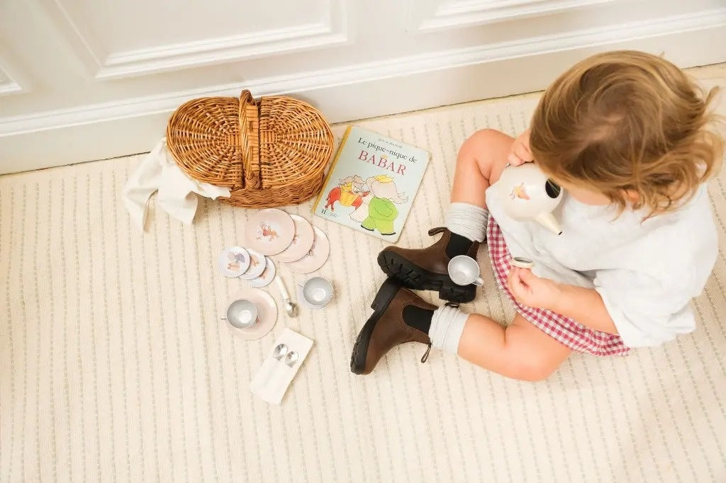 Set de ceai in cos impletit, Egmont Toys