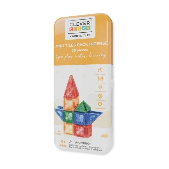 Set de construit cu mini placi magnetice, Cleverclixx