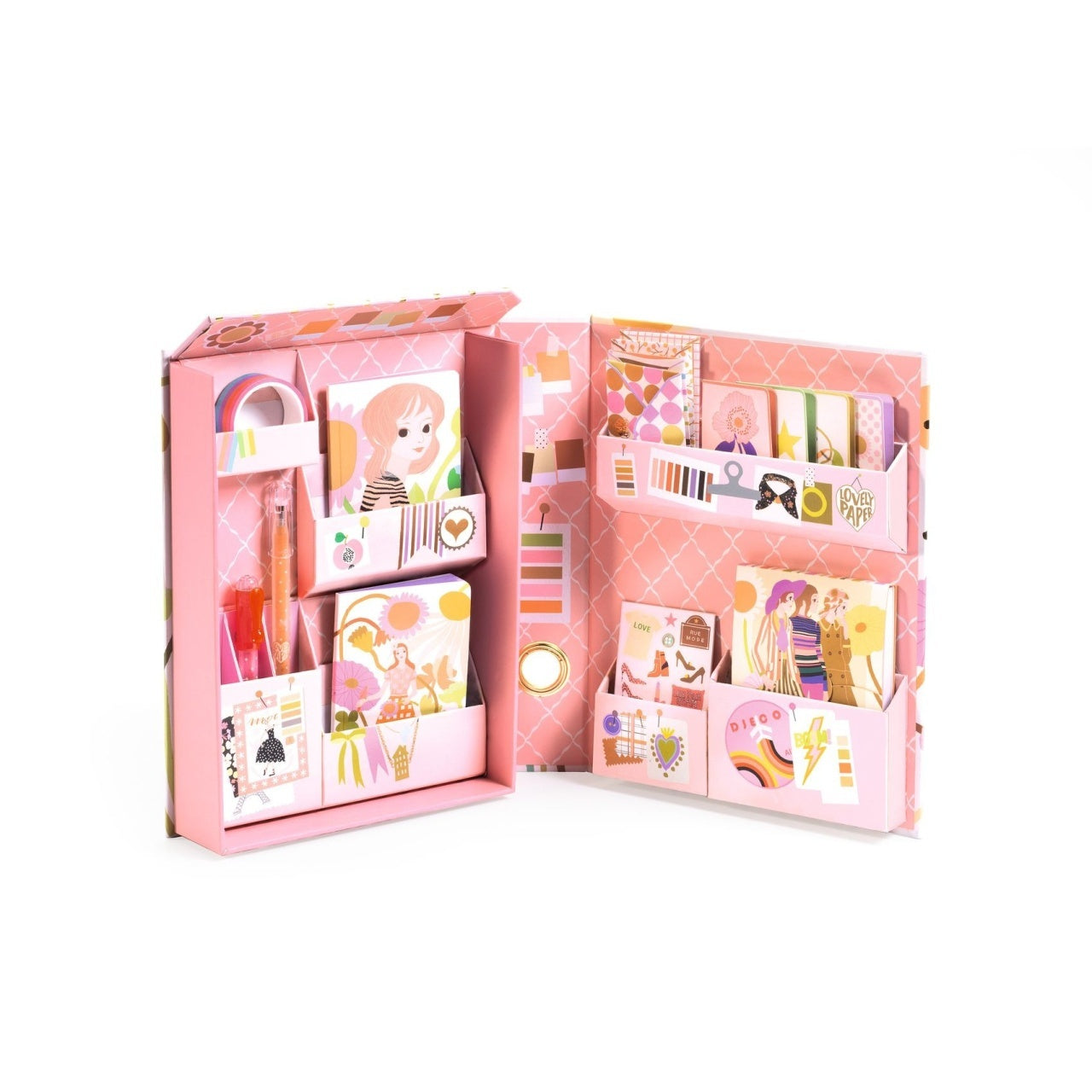Set de papetarie cu tematica Fashion, Djeco