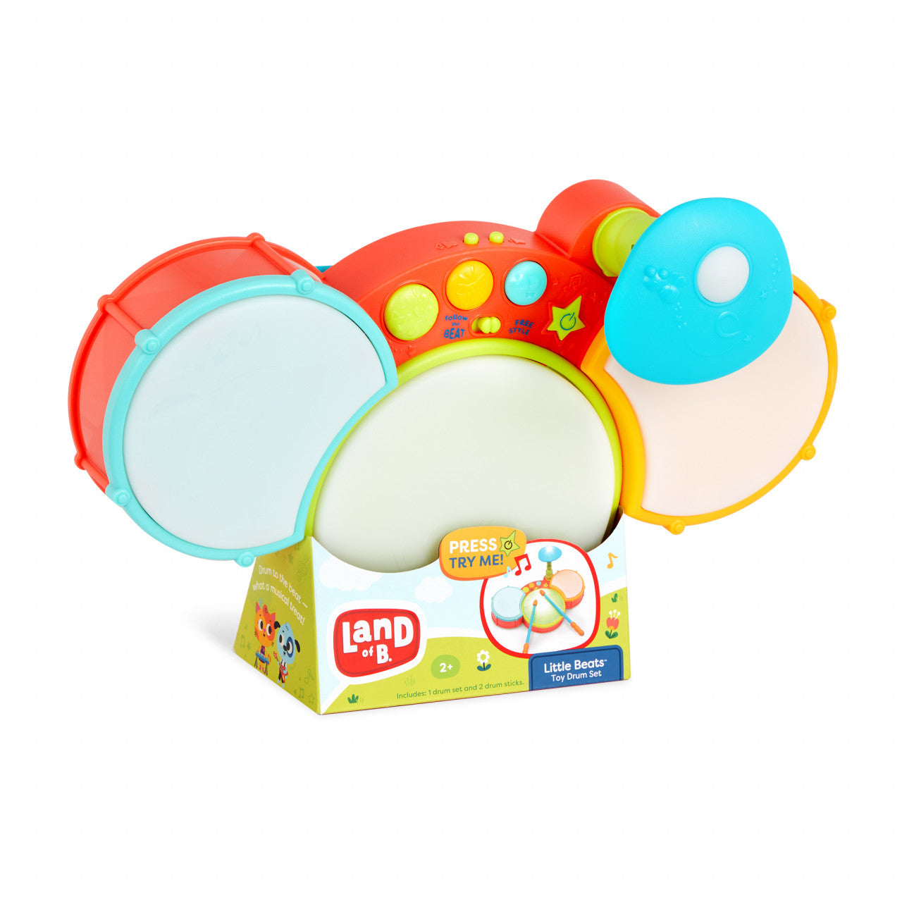 Land of B. Light-Up Drum Set