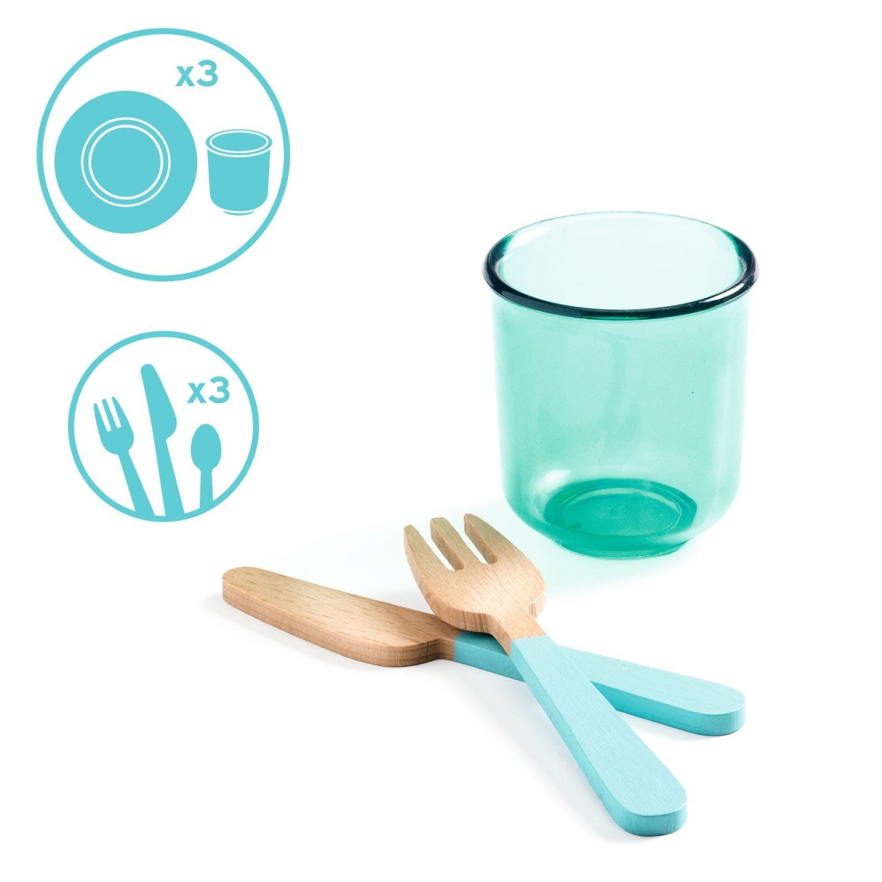 Set de vesela si tacamuri, Djeco