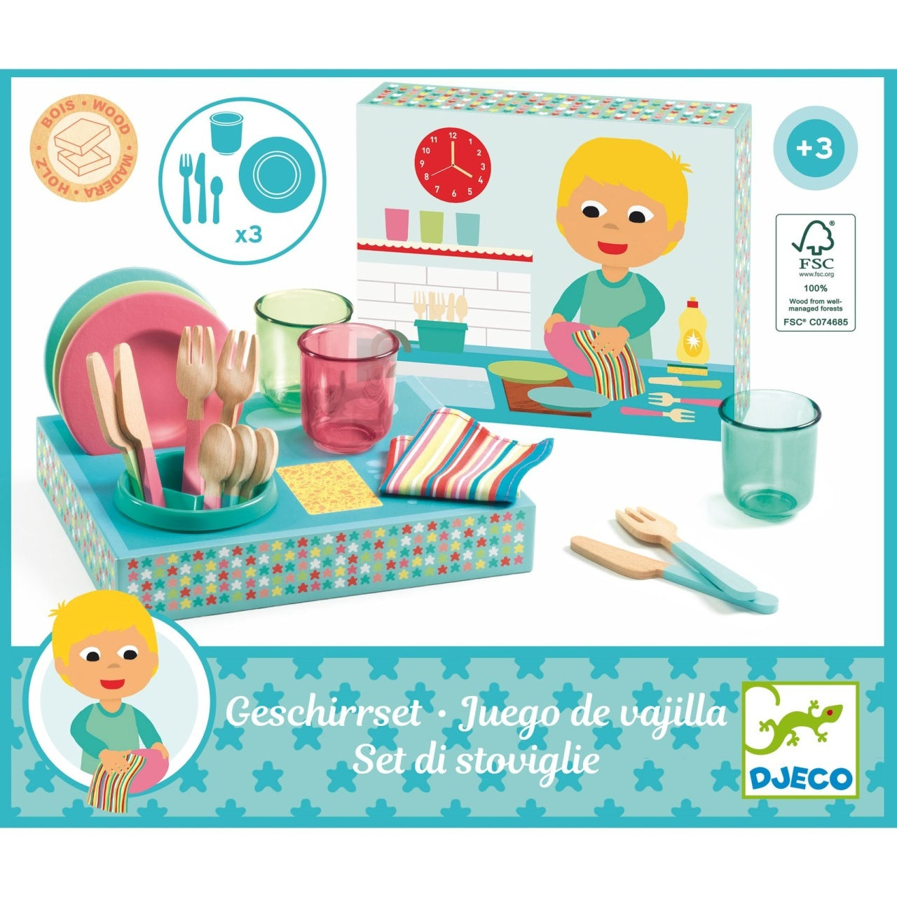 Set de vesela si tacamuri, Djeco