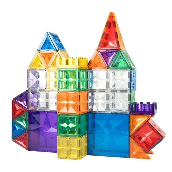 Set magnetic de construit 125 piese, Cleverclixx