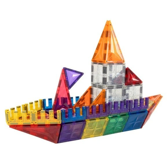 Set magnetic de construit 125 piese, Cleverclixx