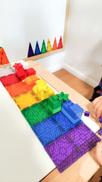 Set magnetic de construit Brick Tiles 16 piese, Cleverclixx