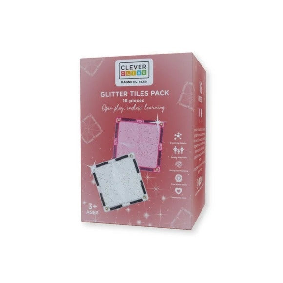 Set magnetic de construit cu placi stralucitoare, Cleverclixx