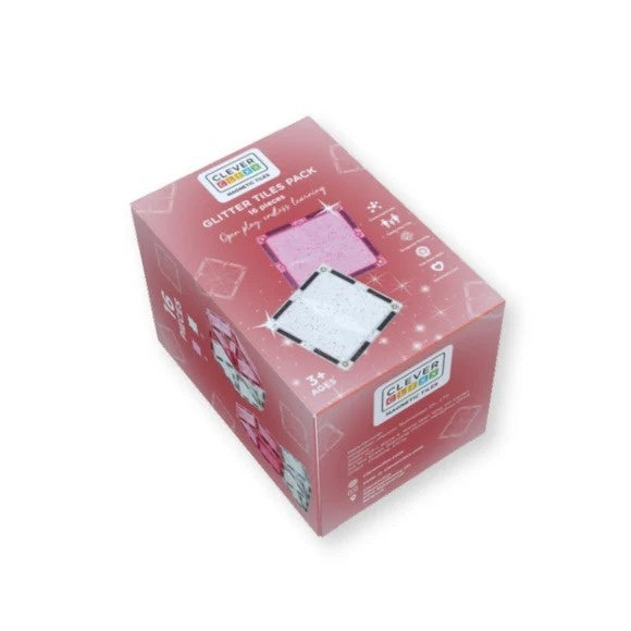 Set magnetic de construit cu placi stralucitoare, Cleverclixx