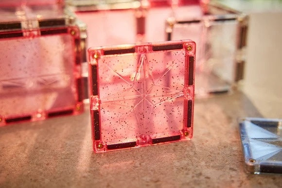 Set magnetic de construit cu placi stralucitoare, Cleverclixx