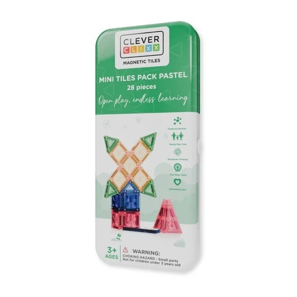 Set magnetic de construit cu placute mici, Cleverclixx