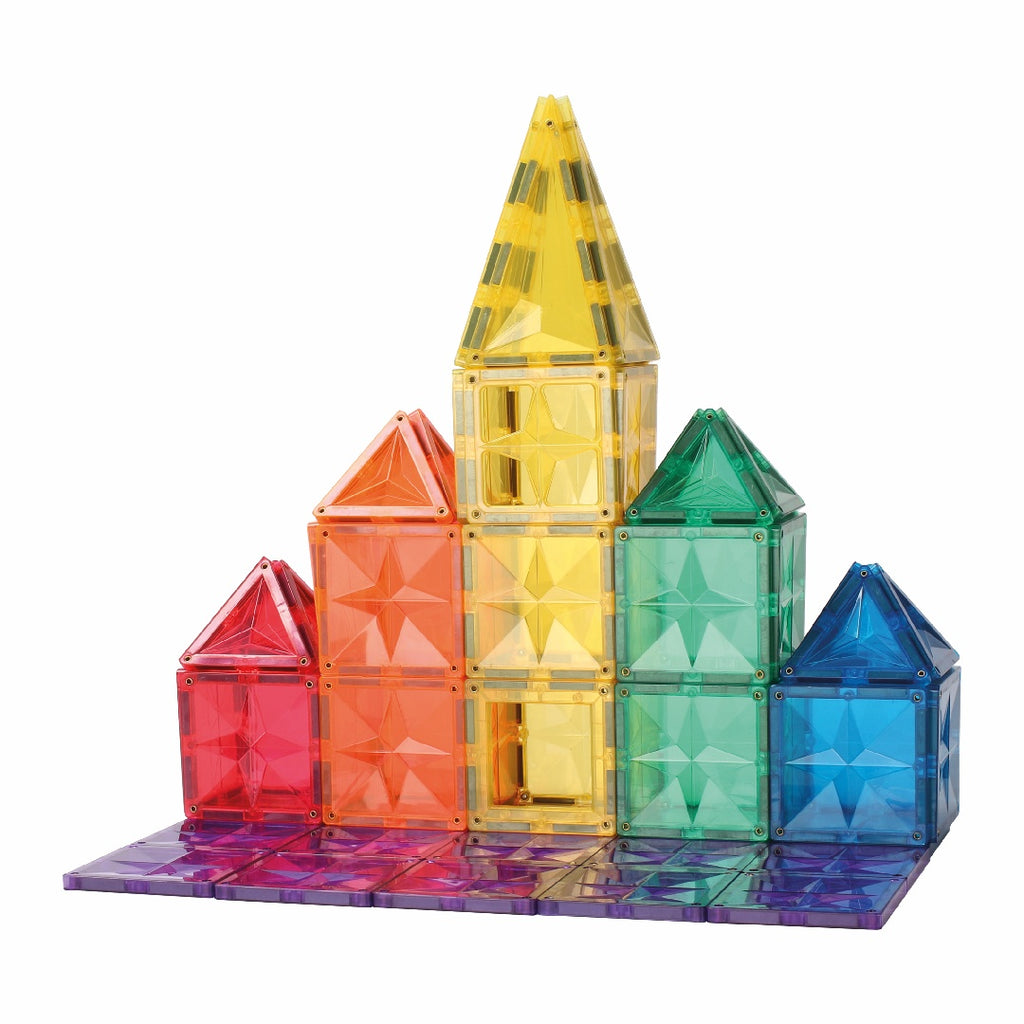 Set magnetic de construit Inventiv 110 piese, Cleverclixx