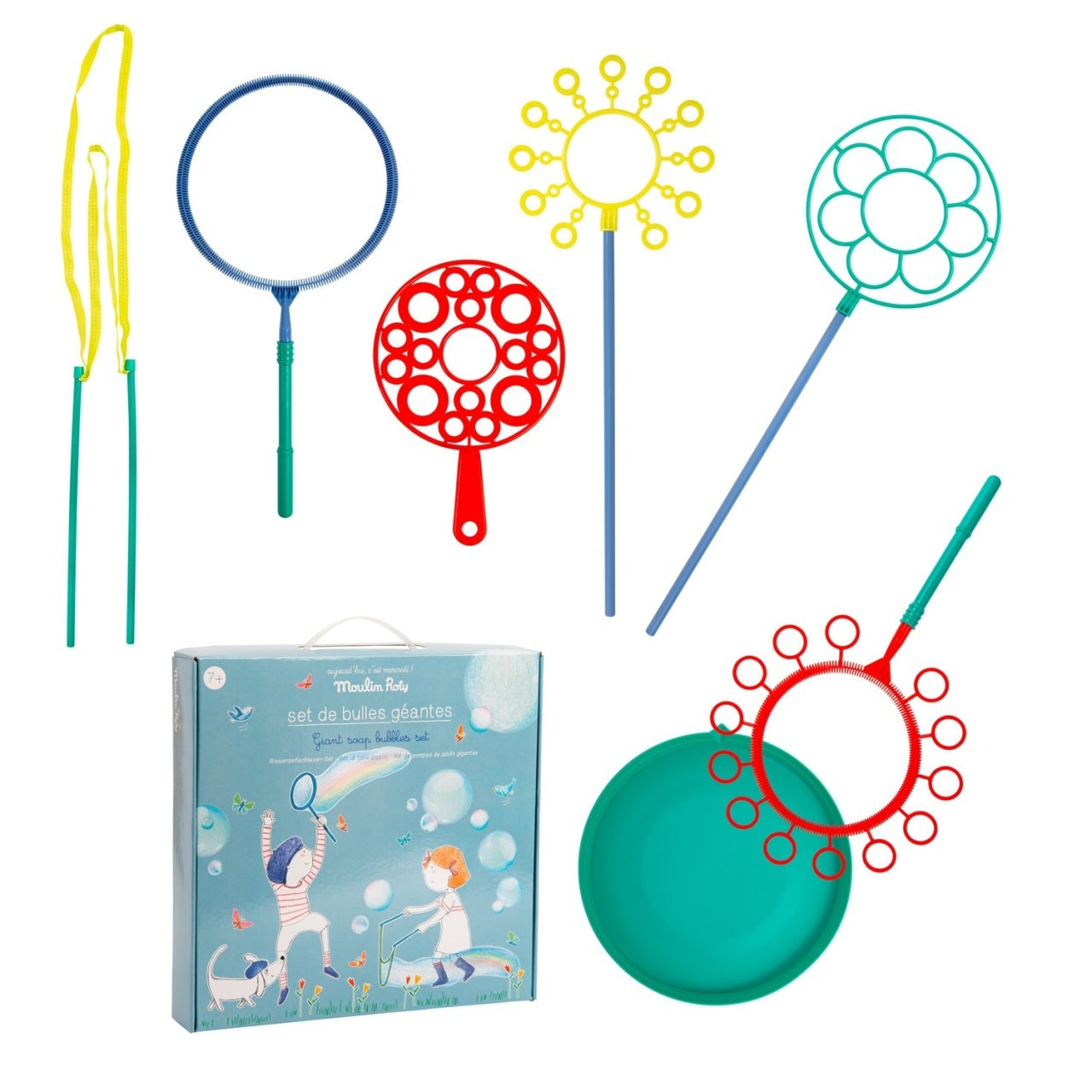 Set pentru baloane uriase de sapun, Moulin Roty