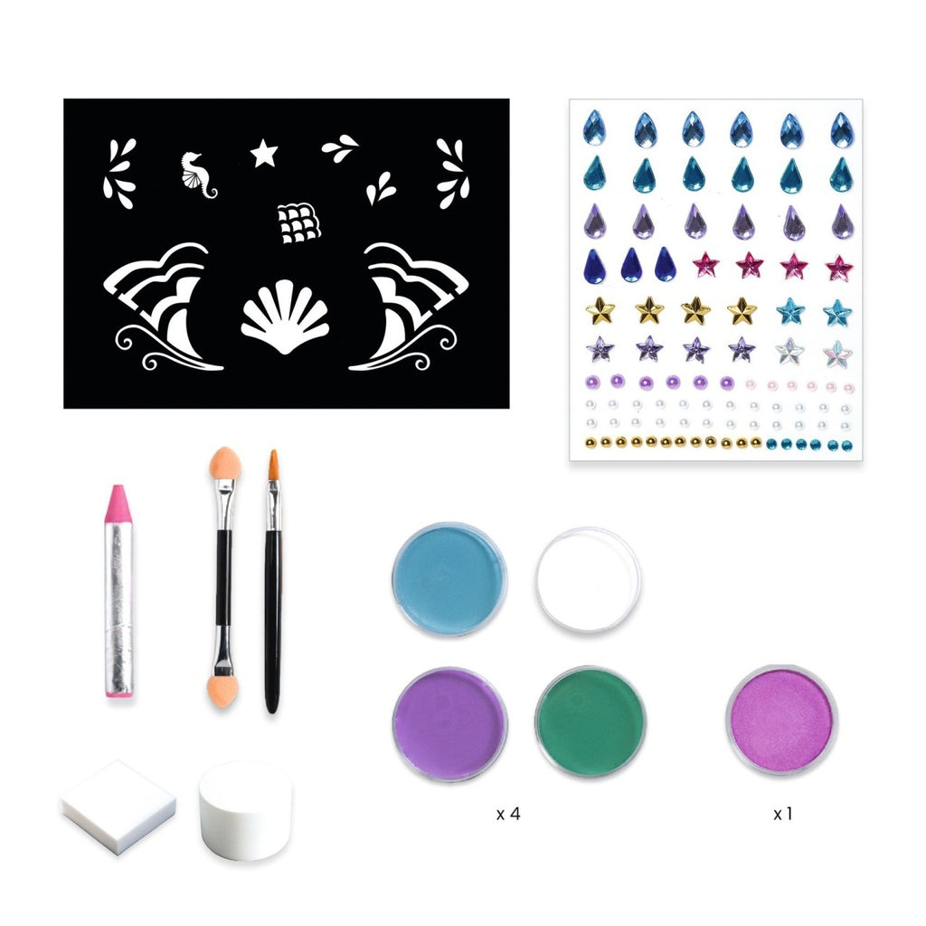 Set pictura pe fata culori sidefate, Djeco