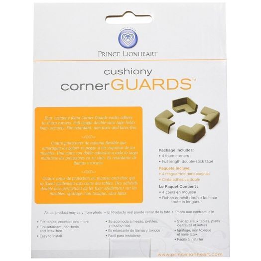 Prince Lionheart Soft Foam Corner Guards Brown