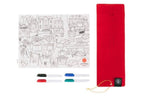 Complete Drawing Set with Reusable Silicone Farm Mat