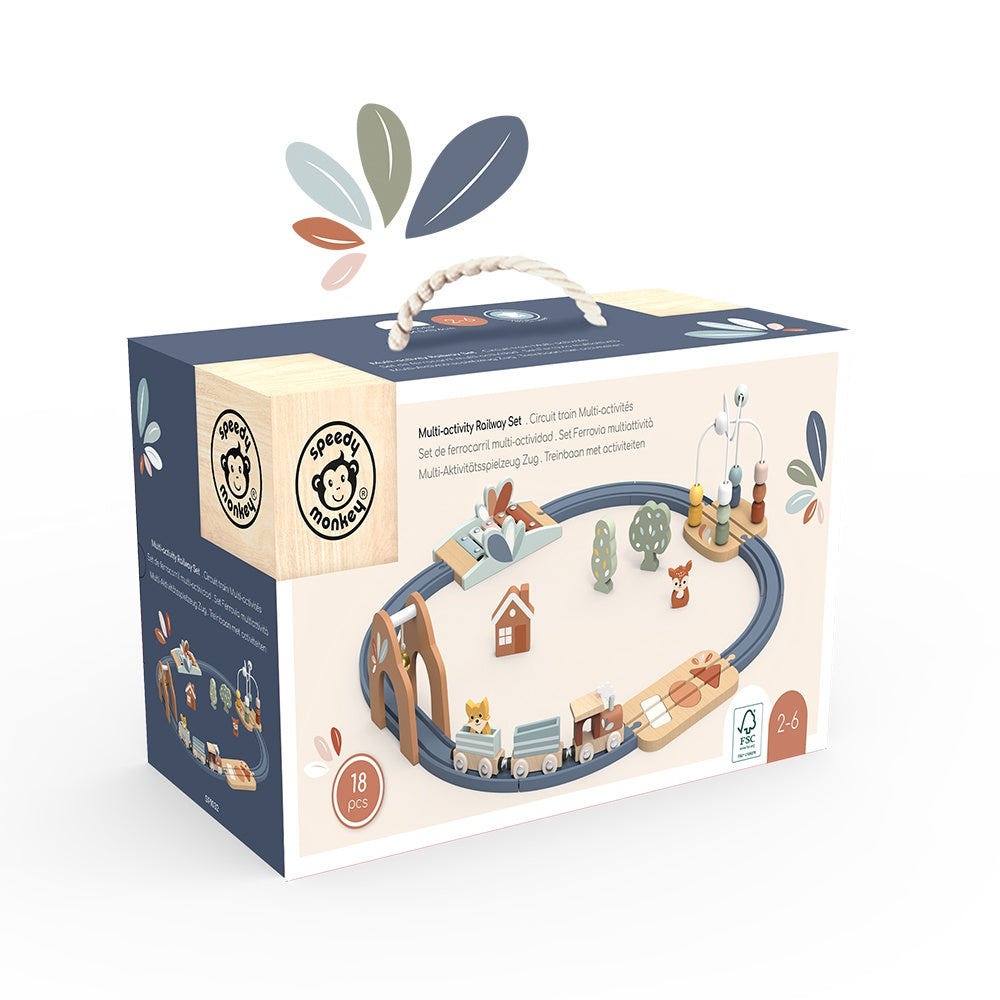 Set trenulet cu activitati multiple, Speedy Monkey