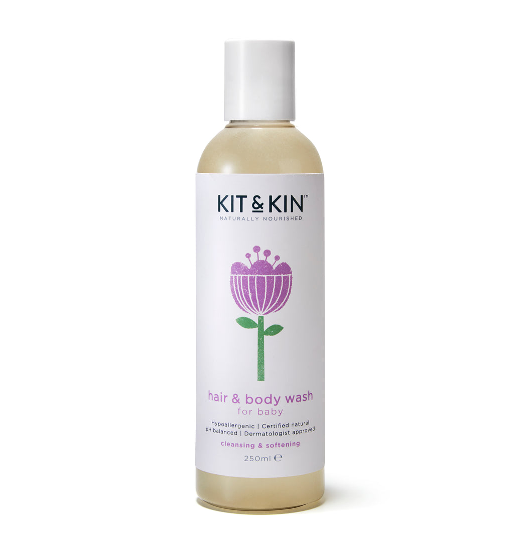 Sampon si gel de dus pentru copii Kit&Kin 250ml