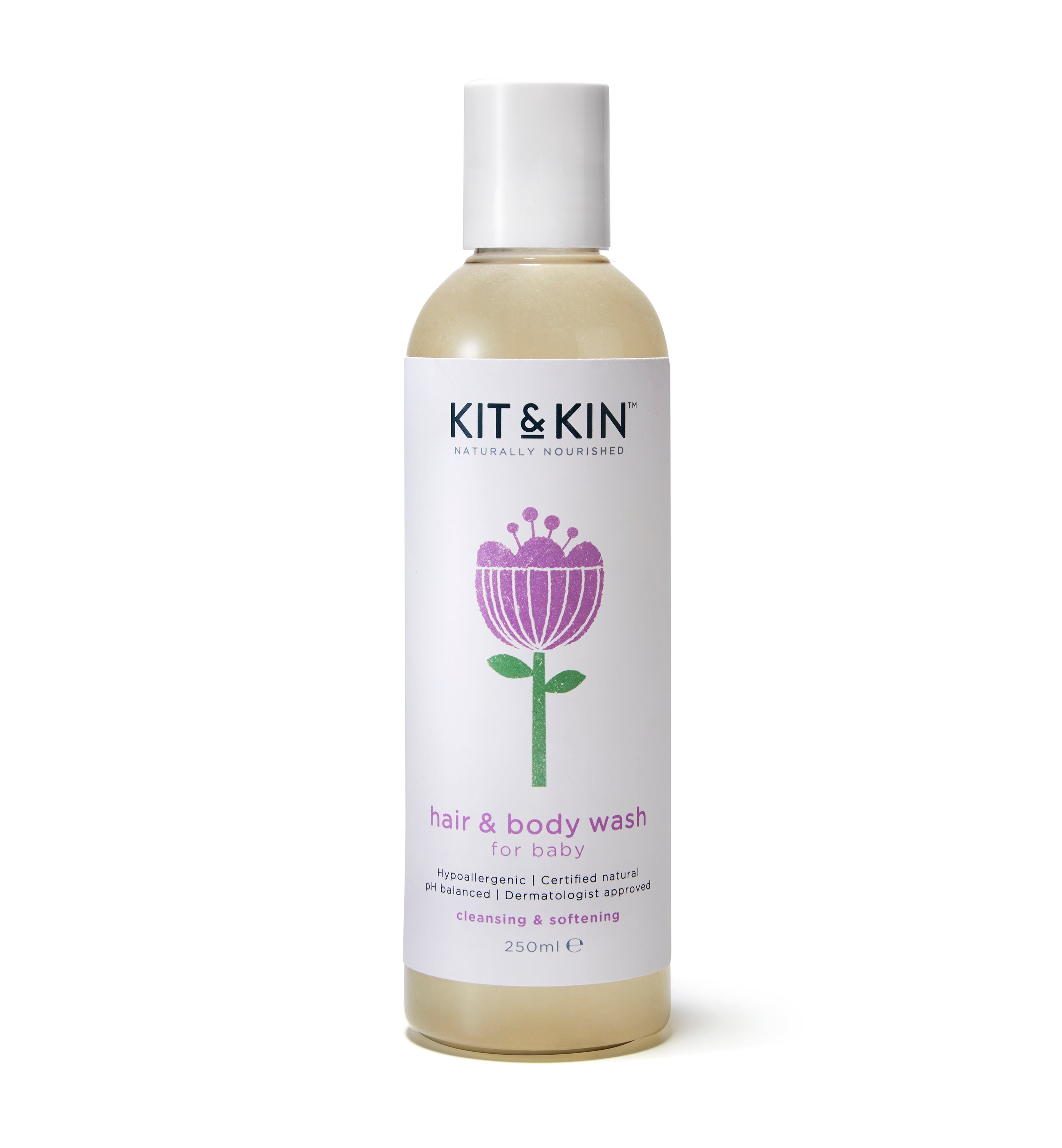 Sampon si gel de dus pentru copii Kit&Kin 250ml