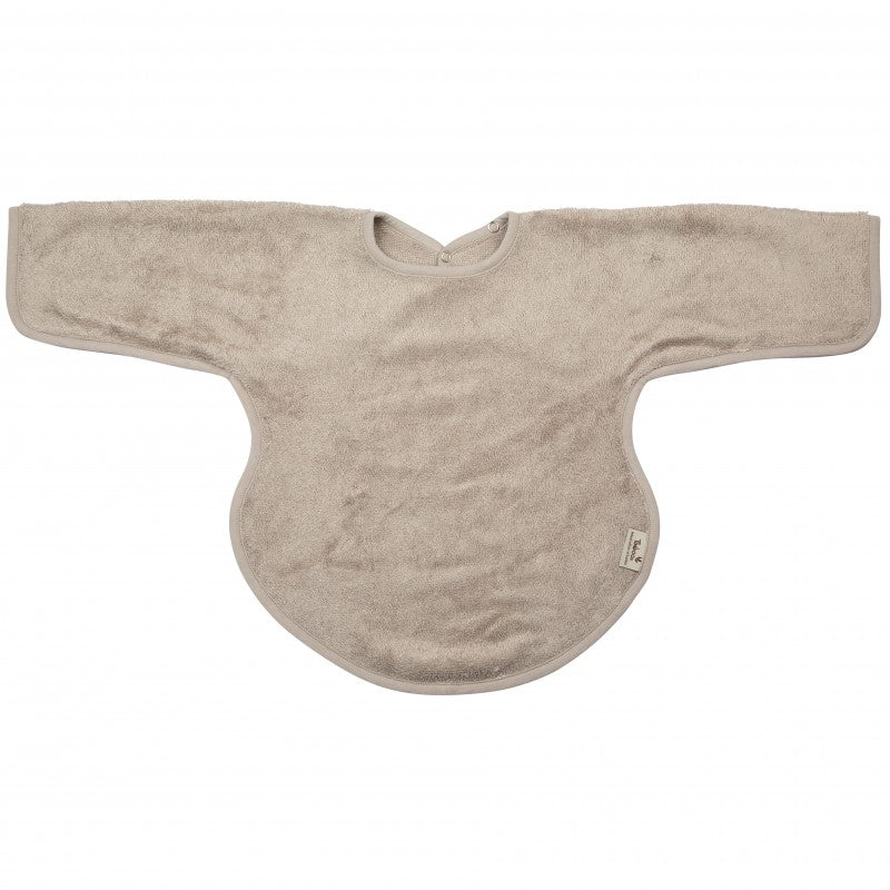 Textile Bib with Bamboo Sleeves Father Grey