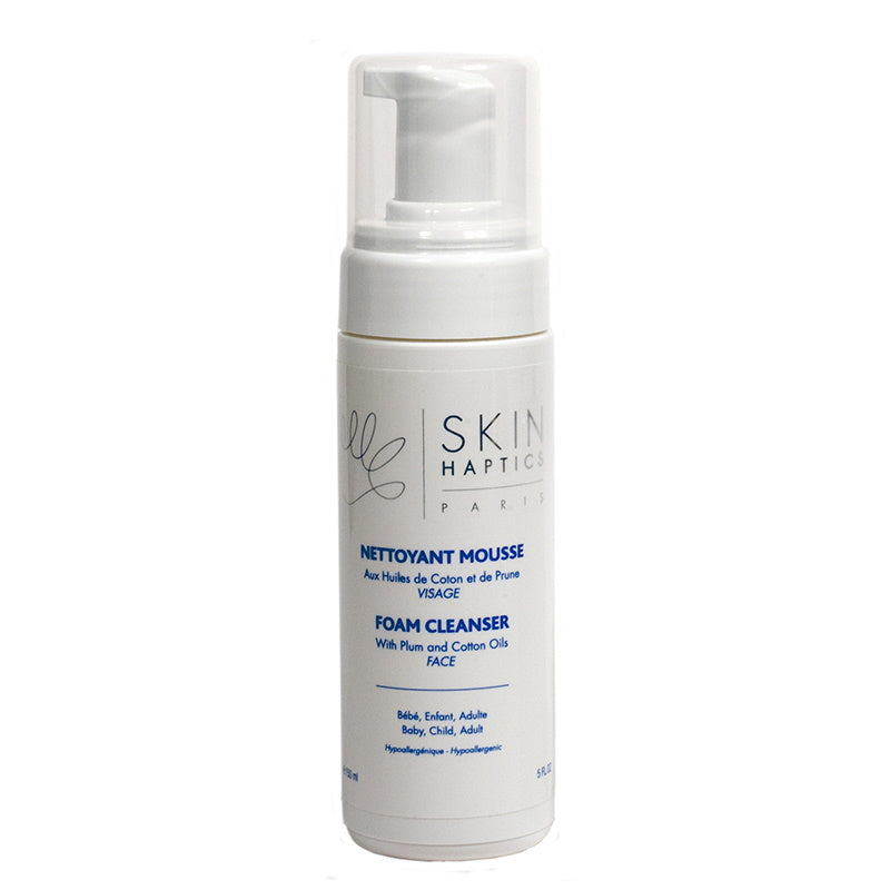 Skinhaptics cleansing foam, enriched with cotton seed and plum oil, leaves skin perfectly clean and soft, 150 ml