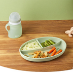 Babymoov - Sticla ergonomica din silicon verde