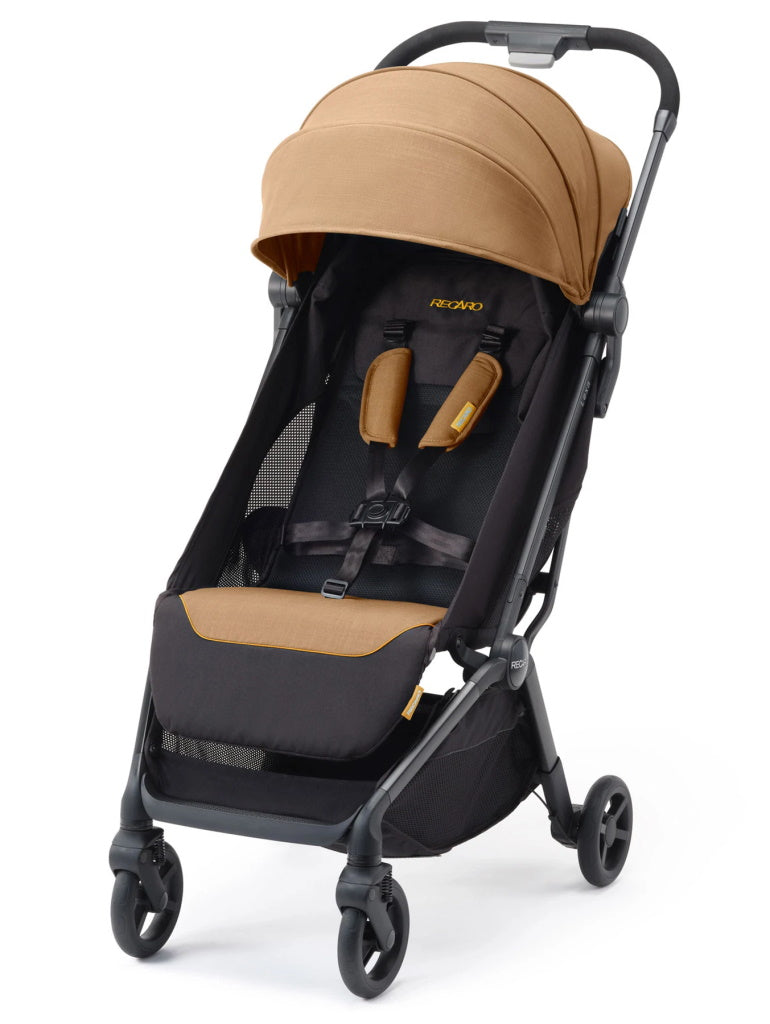 RECARO Carucior Lexa Select Sweet Curry ultrausor 6,4 kg pliere cu o mana de la 0 luni+