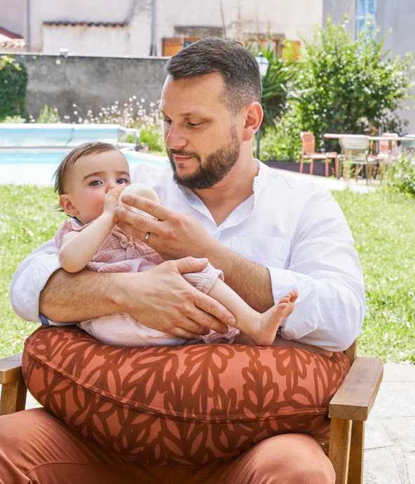 Babymoov - Perna B.Love 2 in 1 de maternitate si de alaptare, in forma de U si C, Terracota
