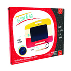Svoora Tabla magica din lemn cu ecran LCD, stilou si buton Glow & Go, 3 ani+, lemn de mesteacan, conform EN71 ASTM