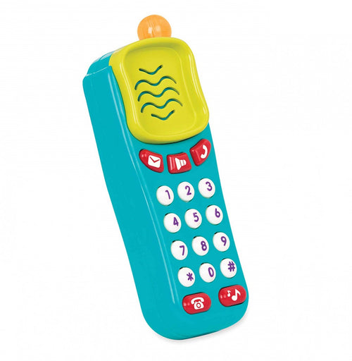 Battat Telefon cu sunete si lumini din plastic pentru copii peste 18 luni, certificat CE