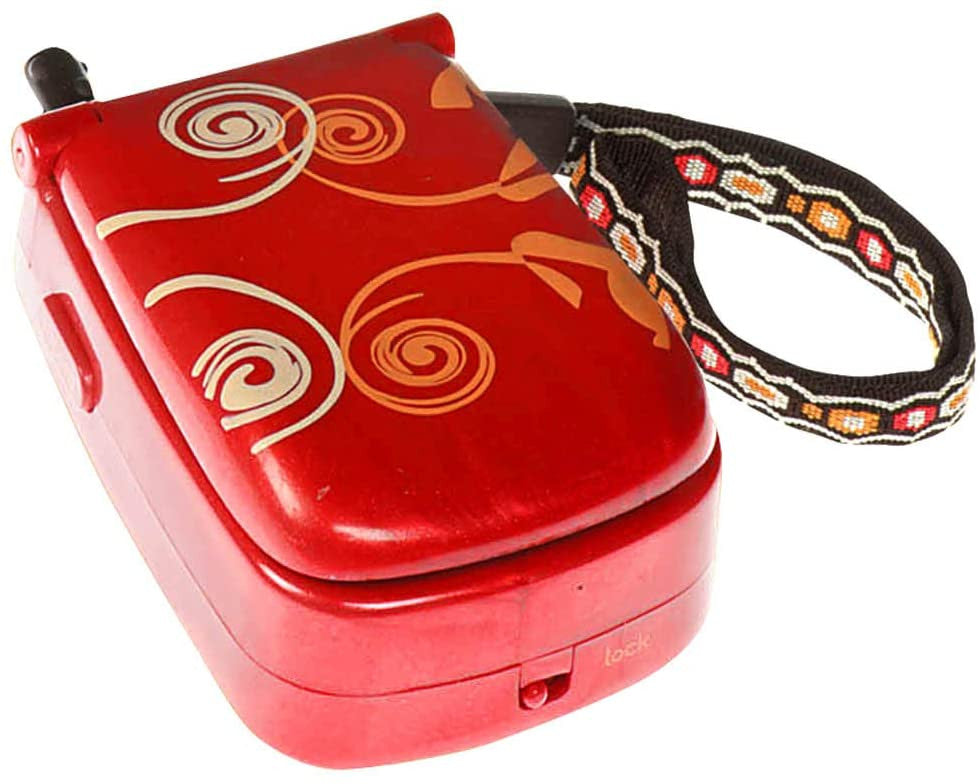 Musical flip phone, red, B.Toys