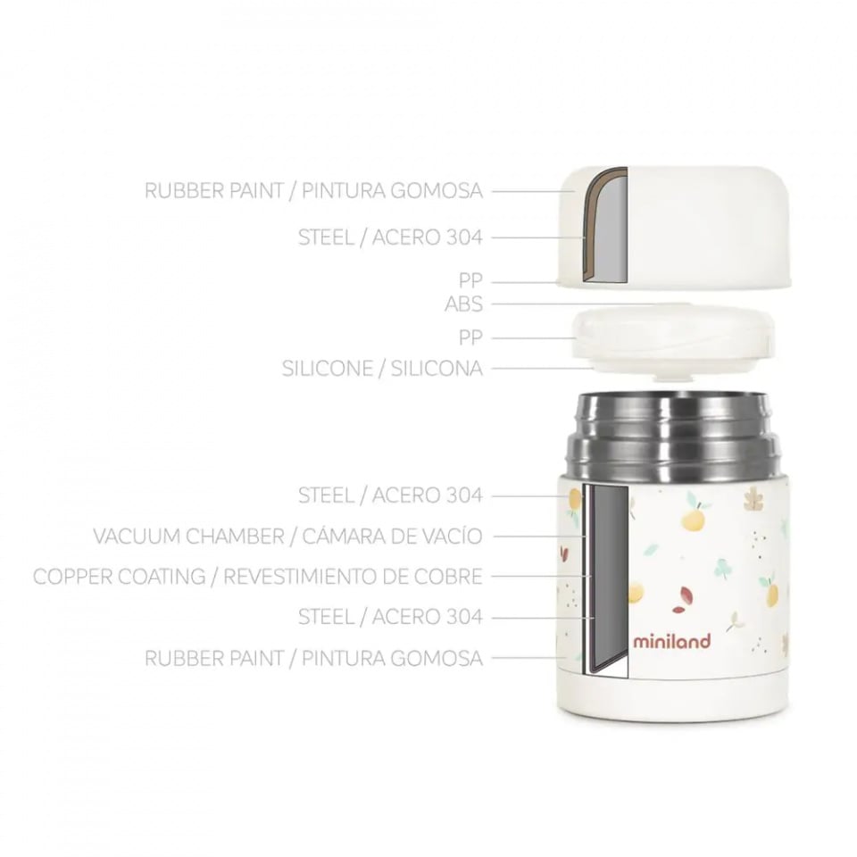 Miniland Valencia 600 ml Solid Food Thermos