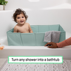 Ingenuity - Cadita pliabila pentru calatorii Tuckaway Travel Tub Sage