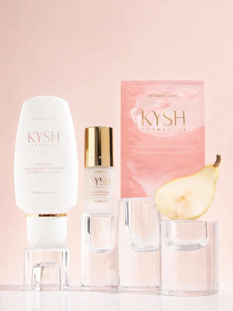 Kysh Cosmetics Set Ritual Intim Anti-aging Menopauza cu Gel Masca si Crema, testat dermatologic