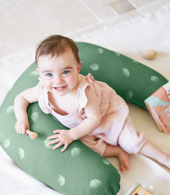 Babymoov - Perna B.Love 2 in 1 de maternitate si de alaptare, in forma de U si C, Verde
