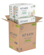 Eco-Friendly Hypoallergenic Diapers Kit&Kin, Size 2, 4-8 kg, 152 pcs