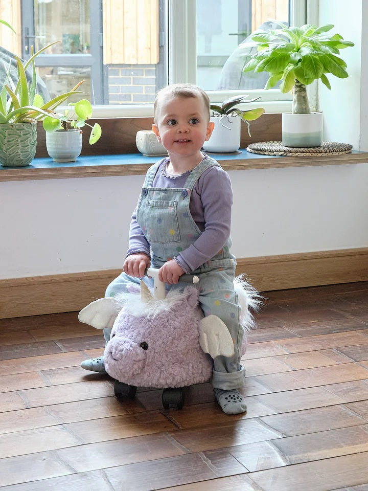 Prince Lionheart Hairies Ride-On Inflatable Toy - Fun and Safe Ride for Children - Magic Unicorn
