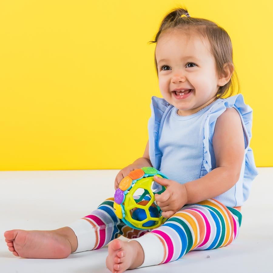 Bright Starts - Jucarie mingea colorata Flexi Ball