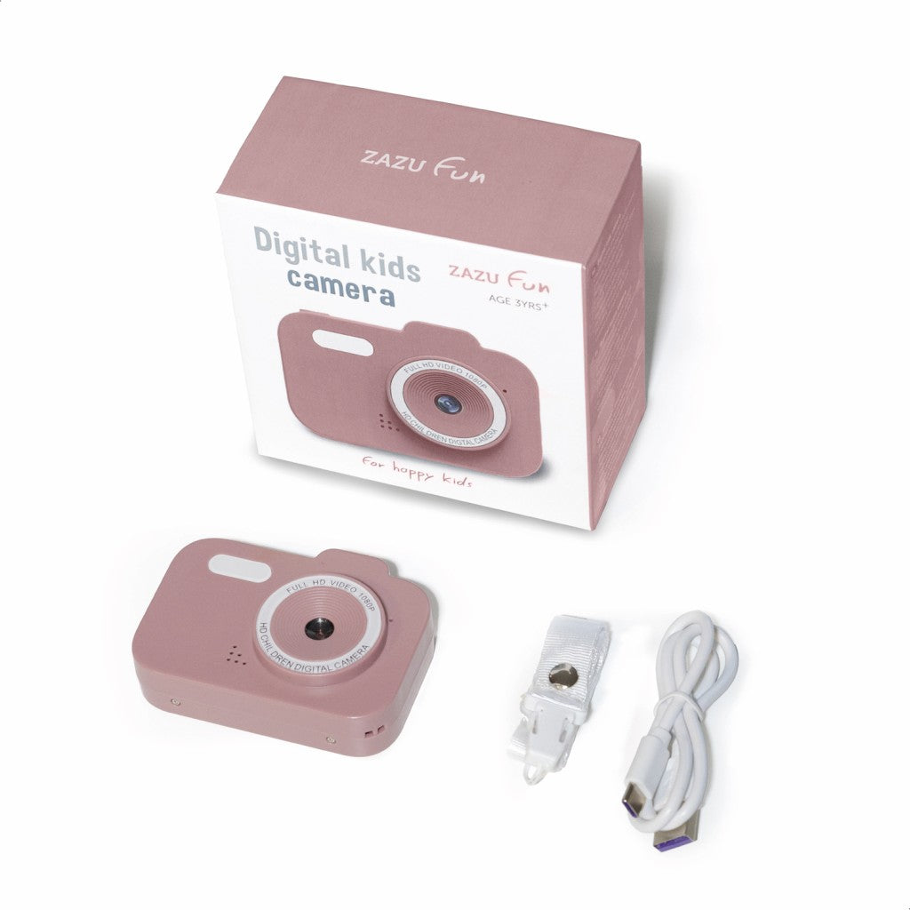ZAZU Pink Fun Digital Camera for Kids