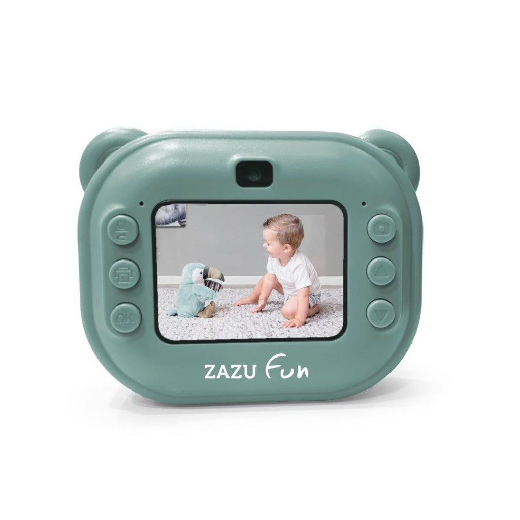 ZAZU Fun Instant Print Digital Camera for Kids, Green