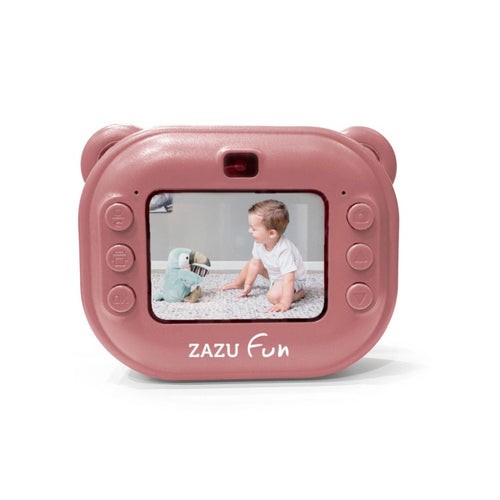 ZAZU Fun Instant Print Digital Camera for Kids, Pink