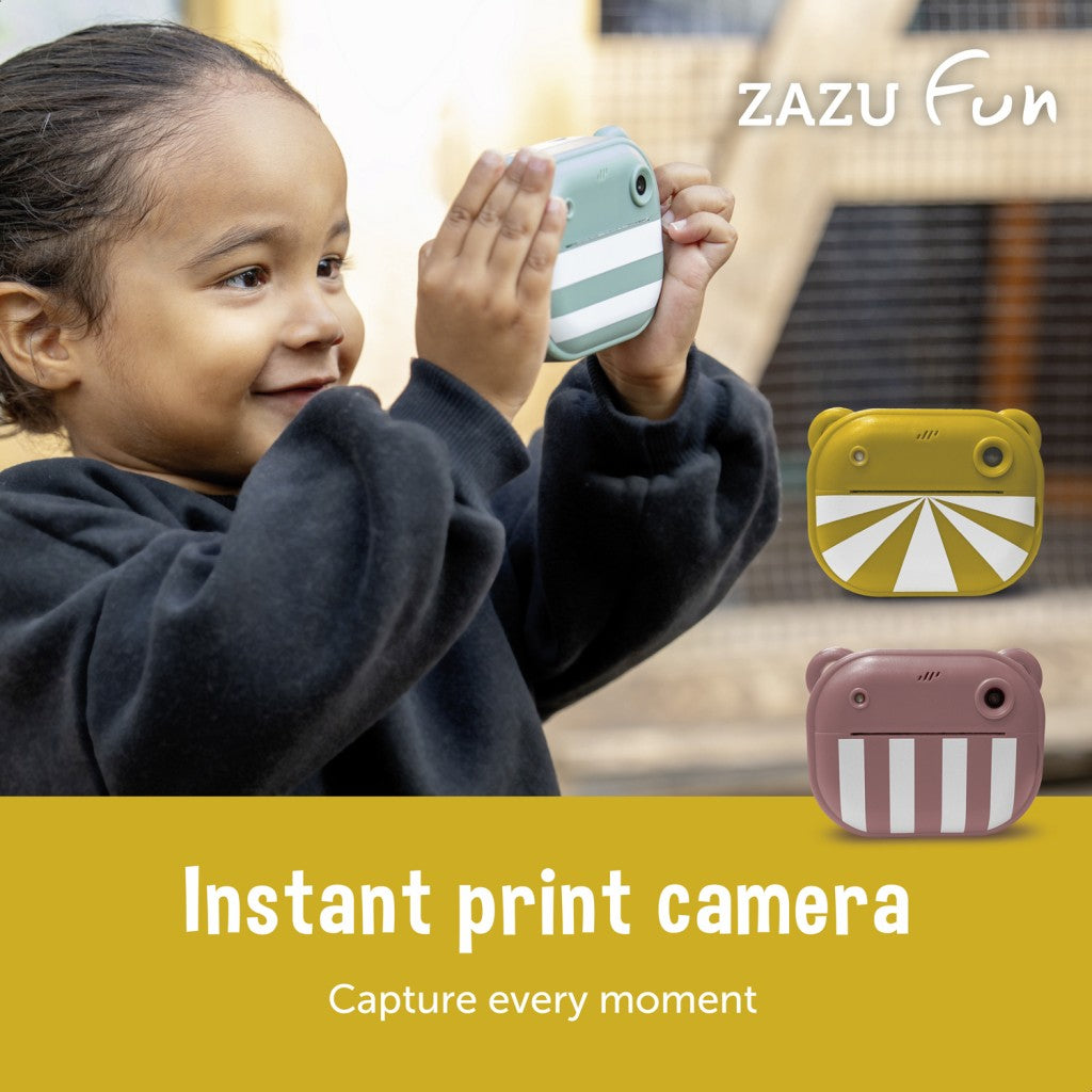 ZAZU Fun Instant Print Digital Camera for Kids, Green