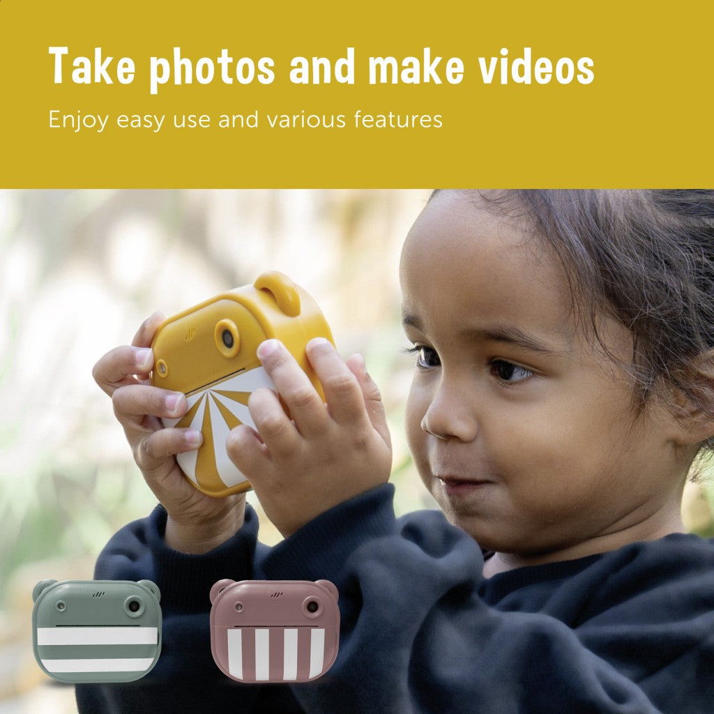 ZAZU Fun Instant Print Digital Camera for Kids, Green