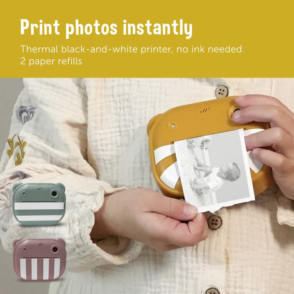 ZAZU Fun Instant Print Digital Camera for Kids, Green